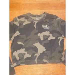 Hollister Camouflage Crop Top-Small